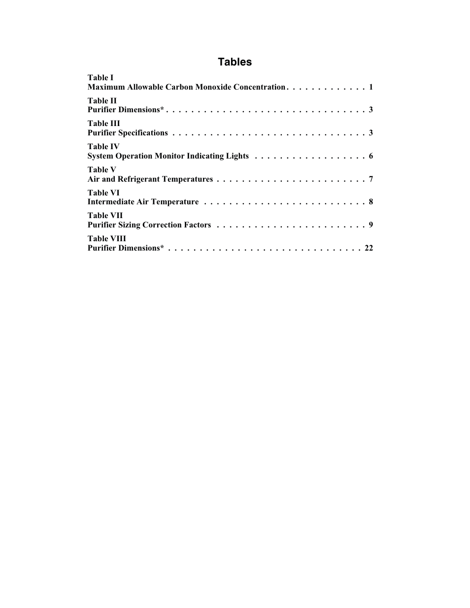 Tables | Deltech Fitness PYRAMID 8000 User Manual | Page 3 / 28