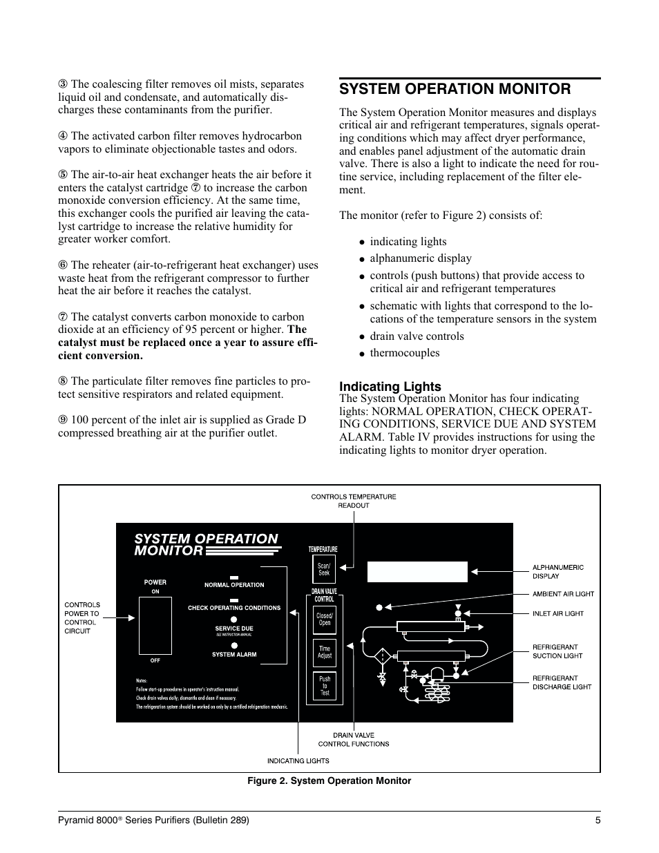 Clear ance 3, Am bi ent air tem per a ture 3, Lo ca tion 3 | Air com pres sor equip ment 3, Air pip ing and con nec tions 3, Ta ble ii pu ri fier di men sions* 3, Ta ble iii pu ri fier spec i fi ca tions 3, Clearance, Ambient air temperature, Location | Deltech Fitness PYRAMID 8000 User Manual | Page 9 / 28