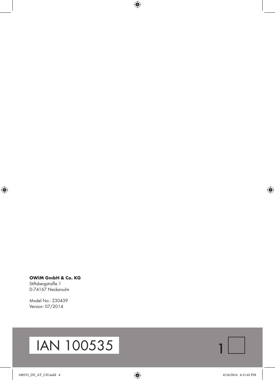 Crelando Z30439 User Manual | Page 5 / 5