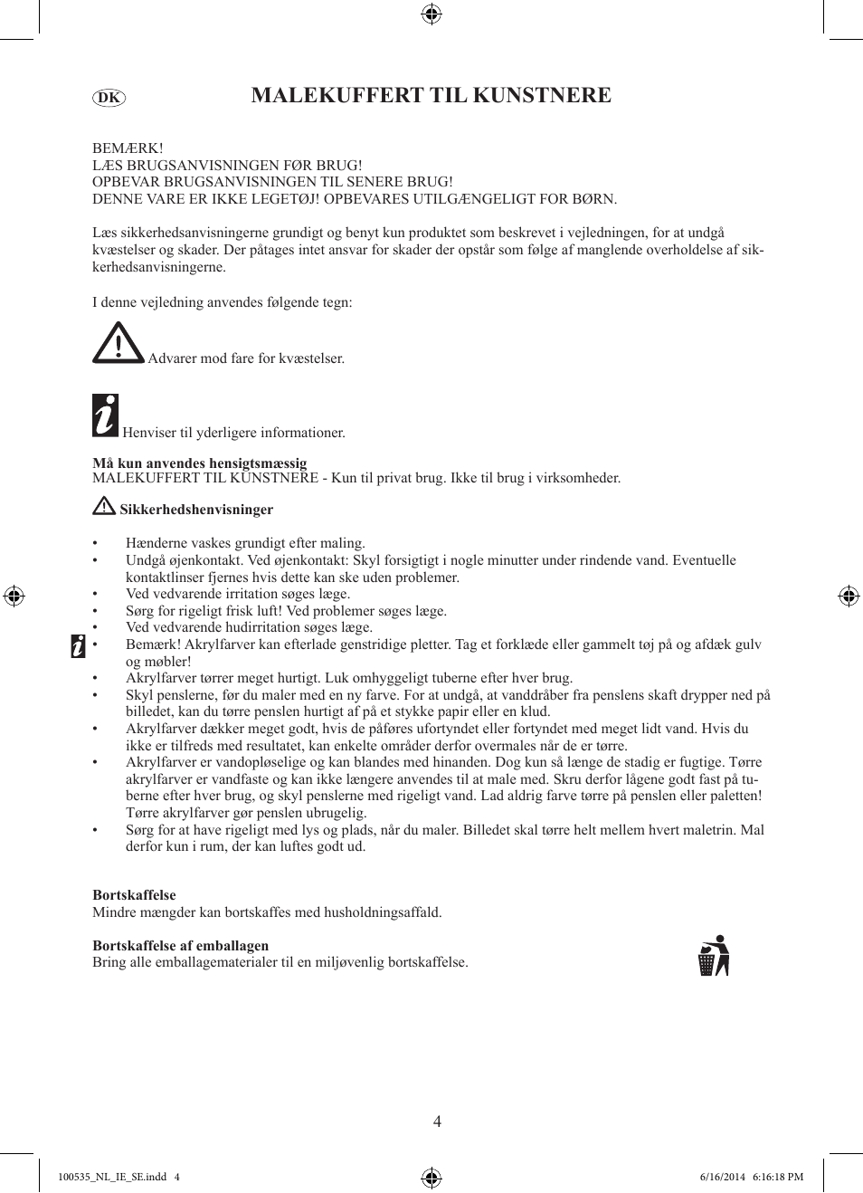 Malekuffert til kunstnere | Crelando Z30439 User Manual | Page 5 / 9