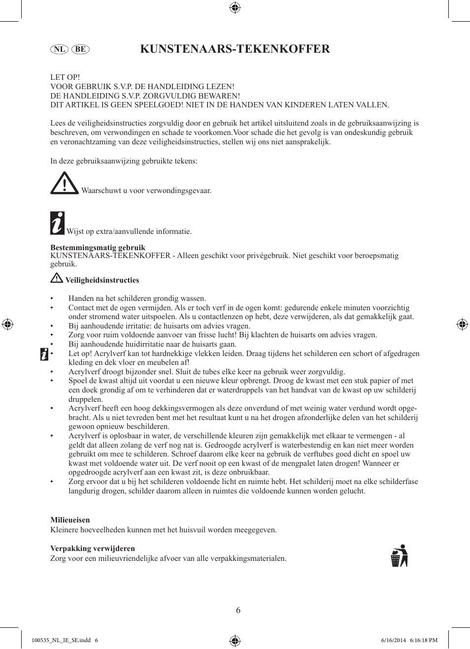 Kunstenaars-tekenkoffer | Crelando Z30439 User Manual | Page 7 / 9