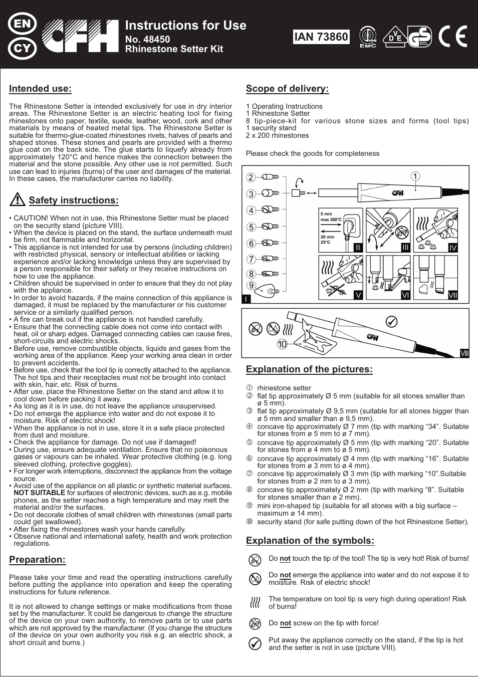 Crelando 48450 User Manual | 2 pages