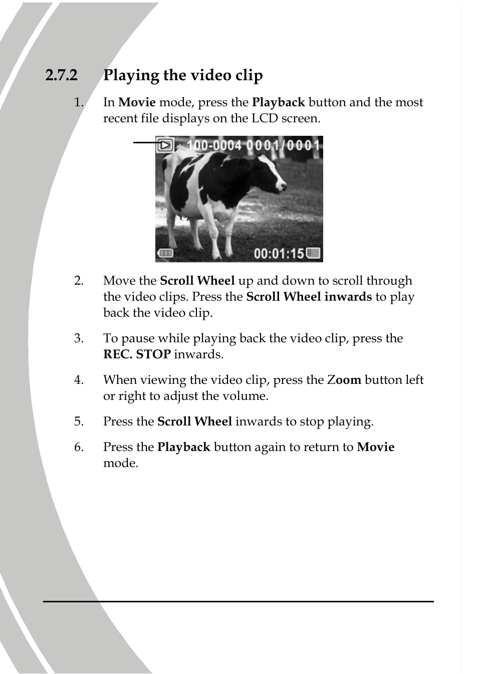 Playing the video clip, 2 playing the video clip | DXG Technology DXG-566V HD User Manual | Page 30 / 80