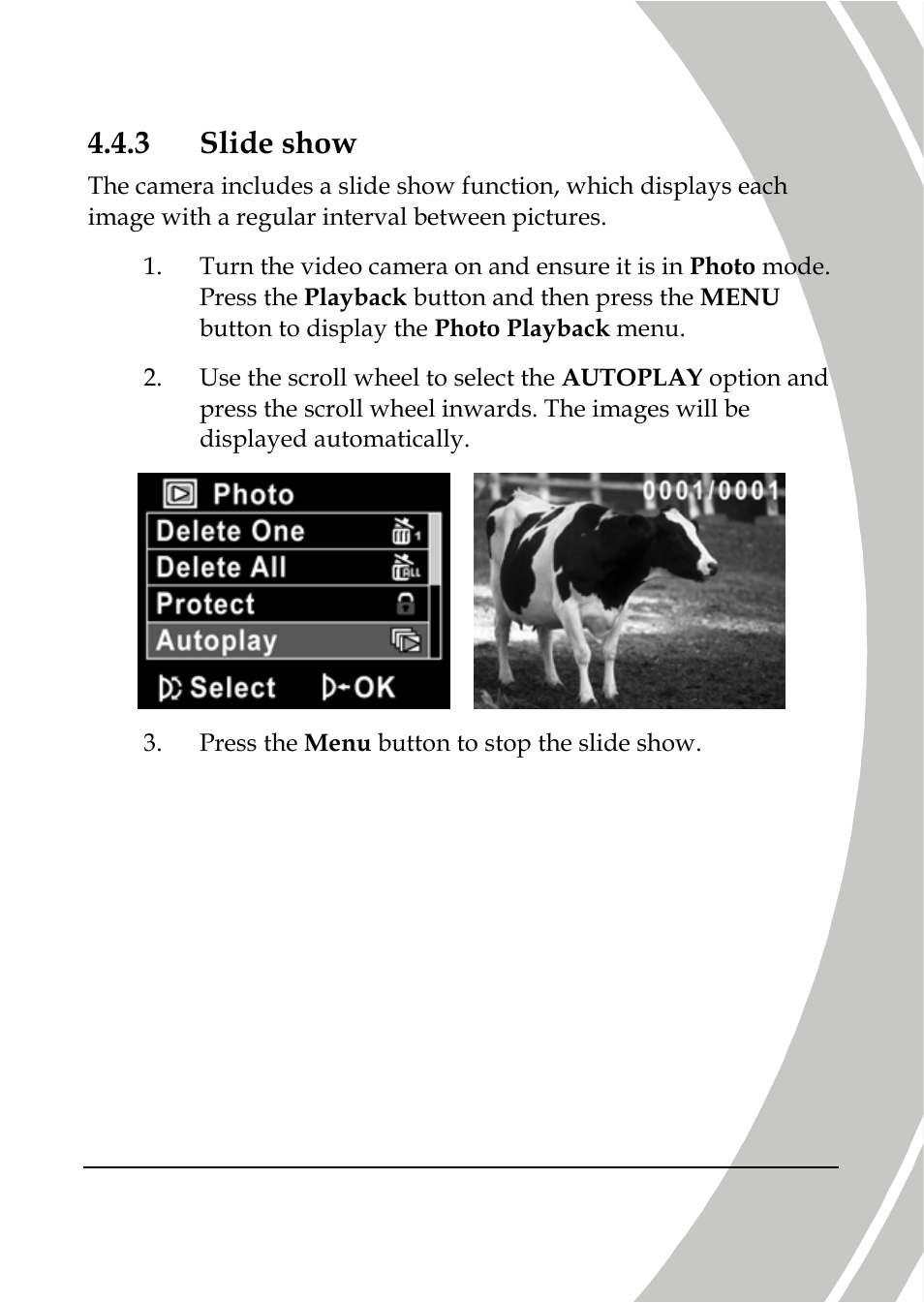 Slide show, 3 slide show | DXG Technology DXG-566V HD User Manual | Page 63 / 80