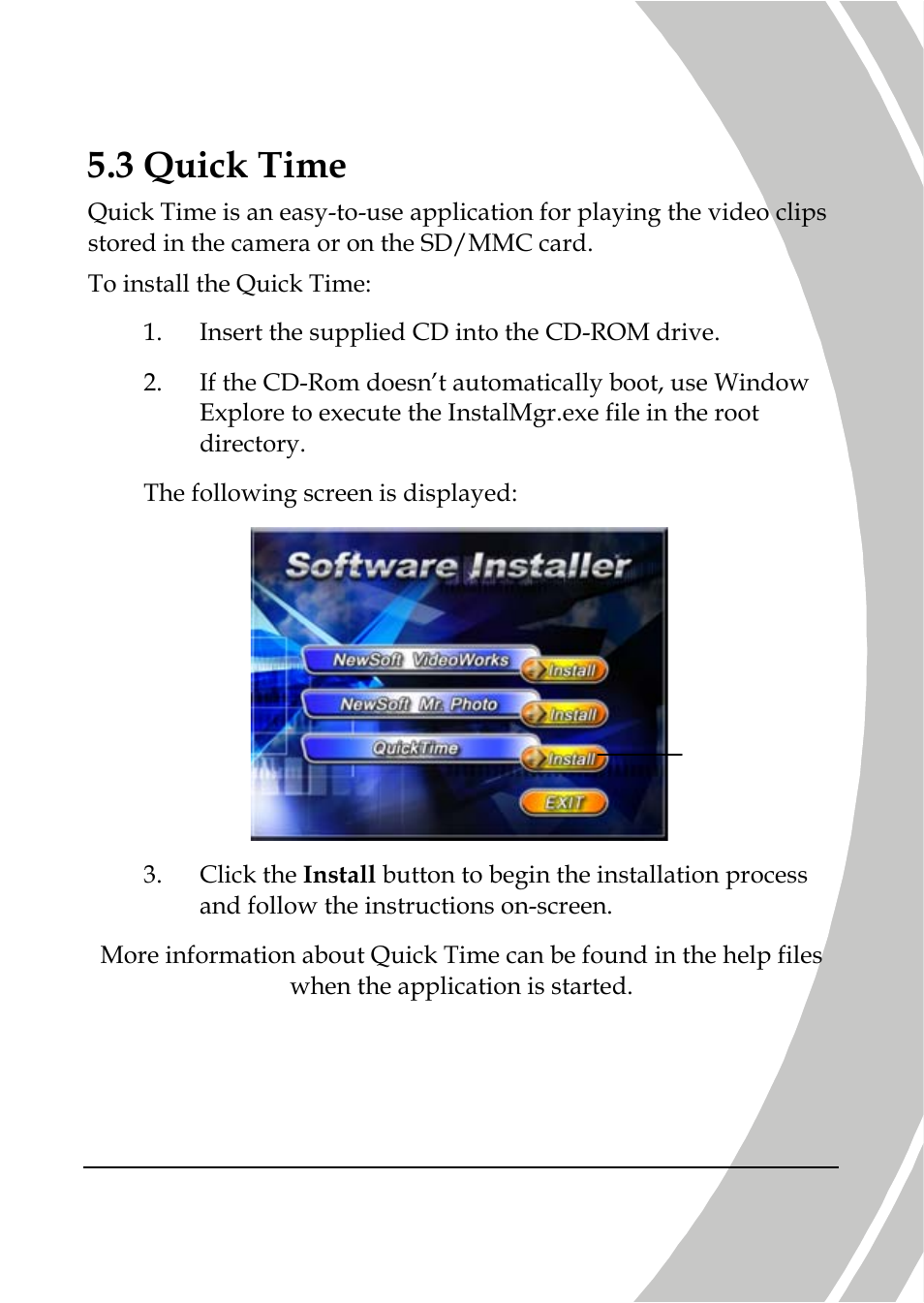 Quick time, 3 quick time | DXG Technology DXG-566V HD User Manual | Page 73 / 80