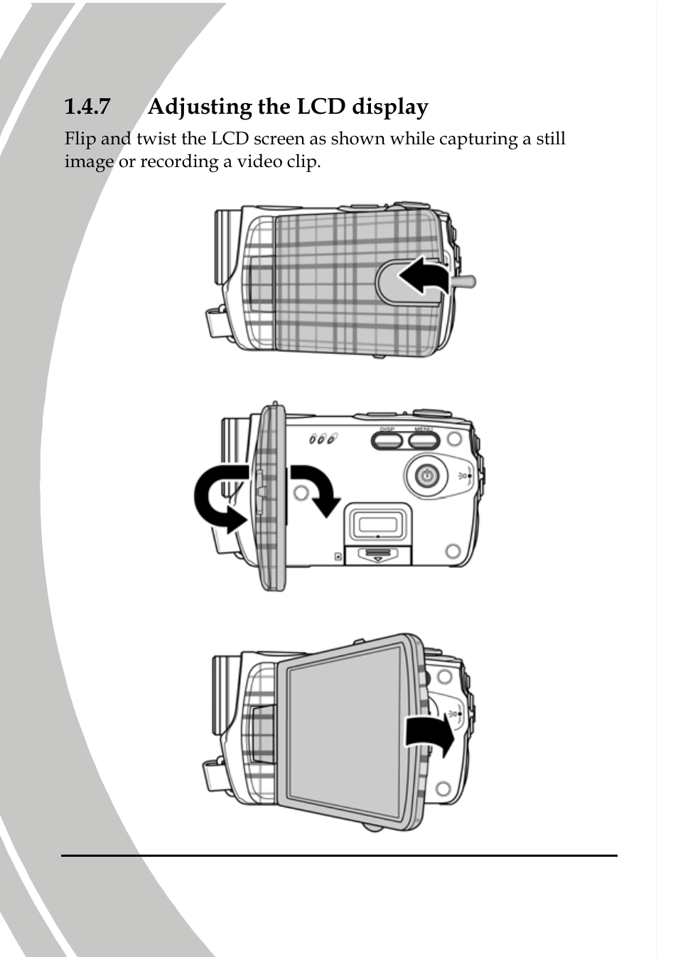 Adjusting the lcd display, 7 adjusting the lcd display | DXG Technology DXG-533V User Manual | Page 16 / 82