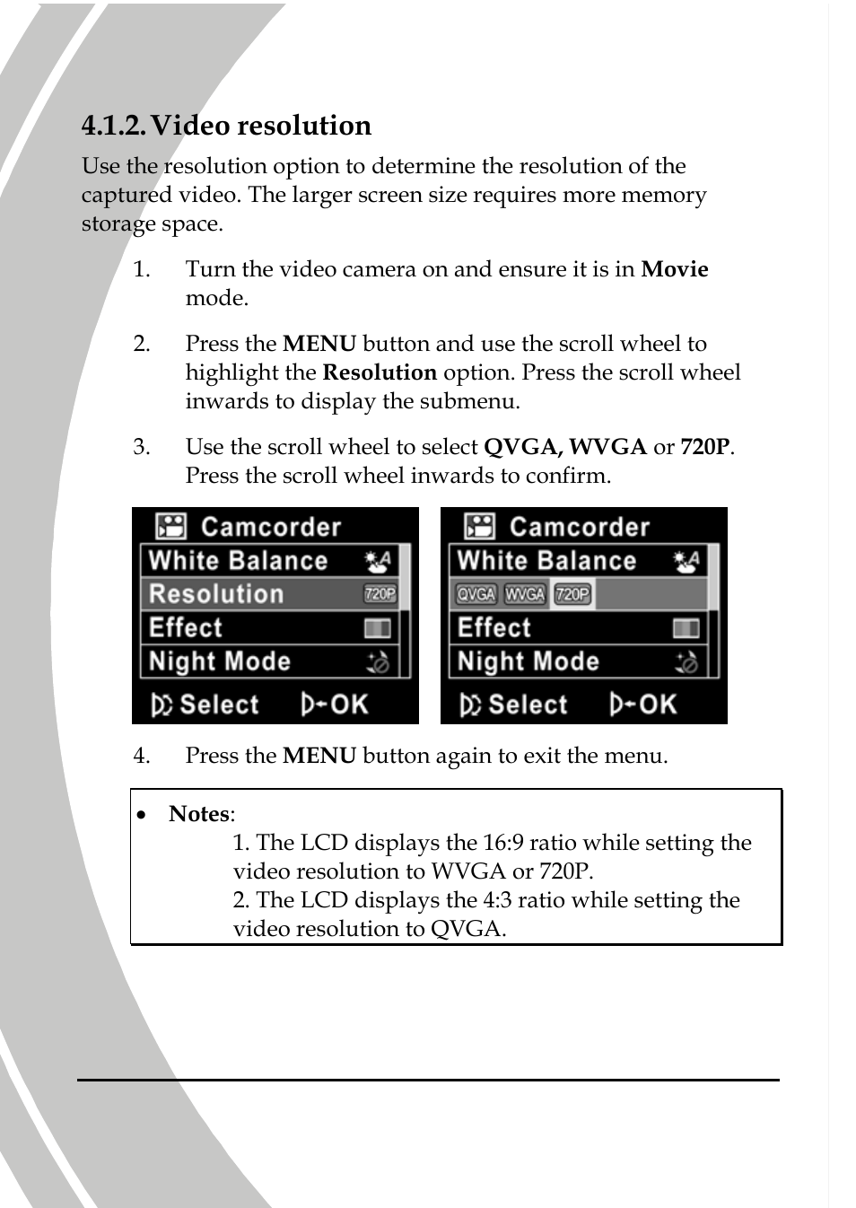 Video resolution | DXG Technology DXG-533V User Manual | Page 48 / 82