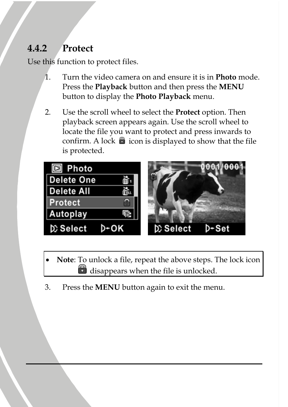 Protect, 2 protect | DXG Technology DXG-533V User Manual | Page 64 / 82