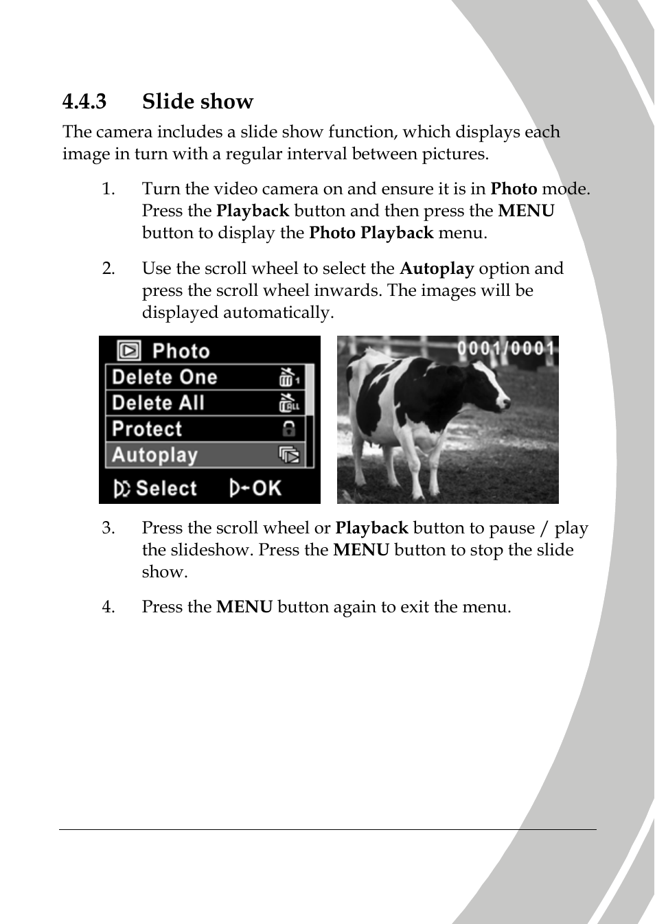 Slide show, 3 slide show | DXG Technology DXG-533V User Manual | Page 65 / 82