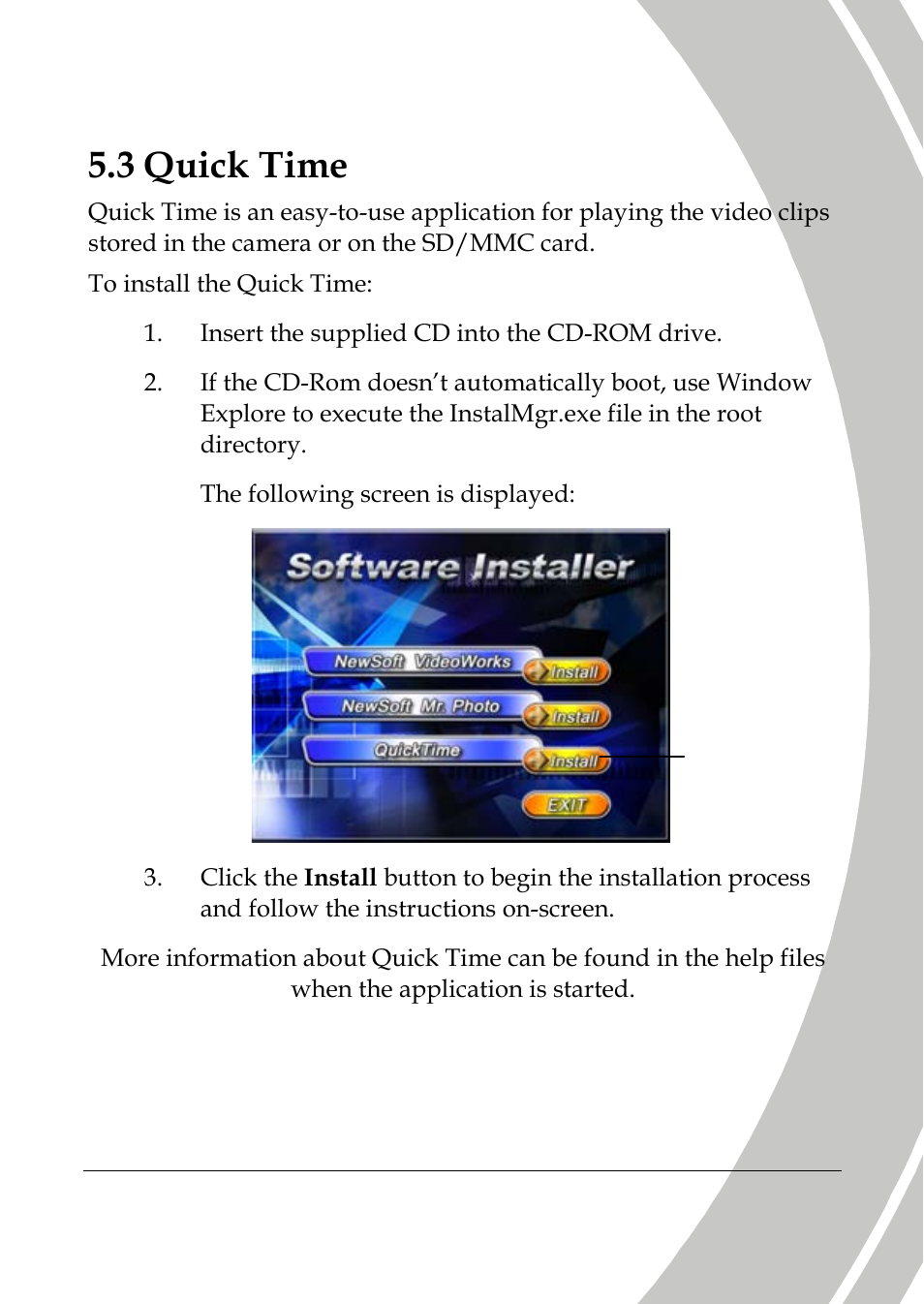 Quick time, 3 quick time | DXG Technology DXG-533V User Manual | Page 75 / 82