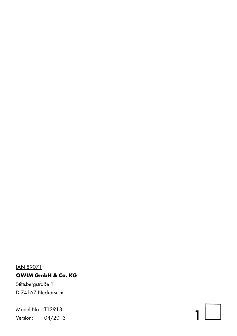 Crelando T12918 User Manual | Page 6 / 6