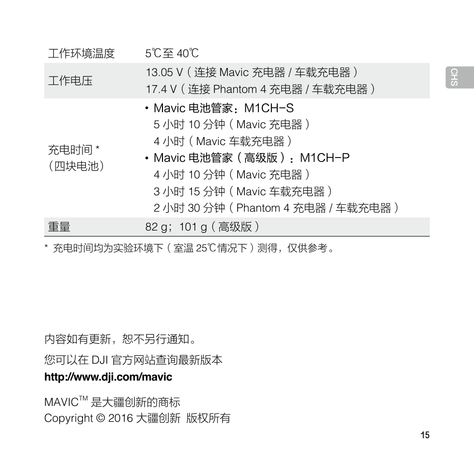 DJI Mavic Pro User Manual | Page 14 / 77