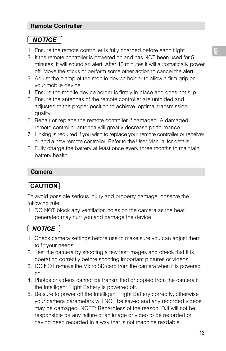 DJI Mavic Pro User Manual | Page 12 / 183