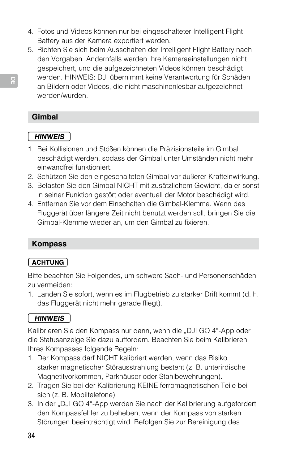 DJI Mavic Pro User Manual | Page 33 / 183