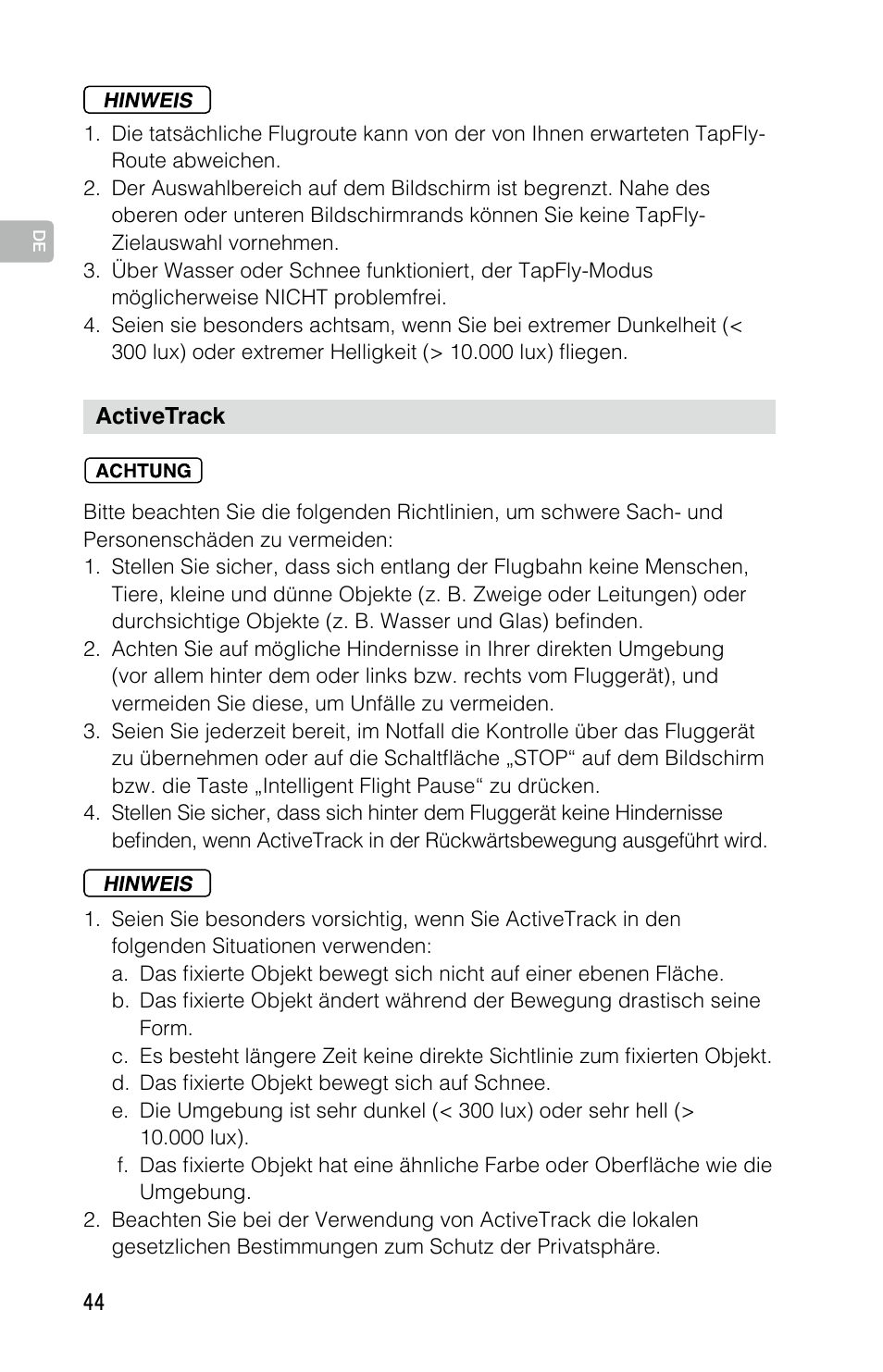 DJI Mavic Pro User Manual | Page 43 / 183