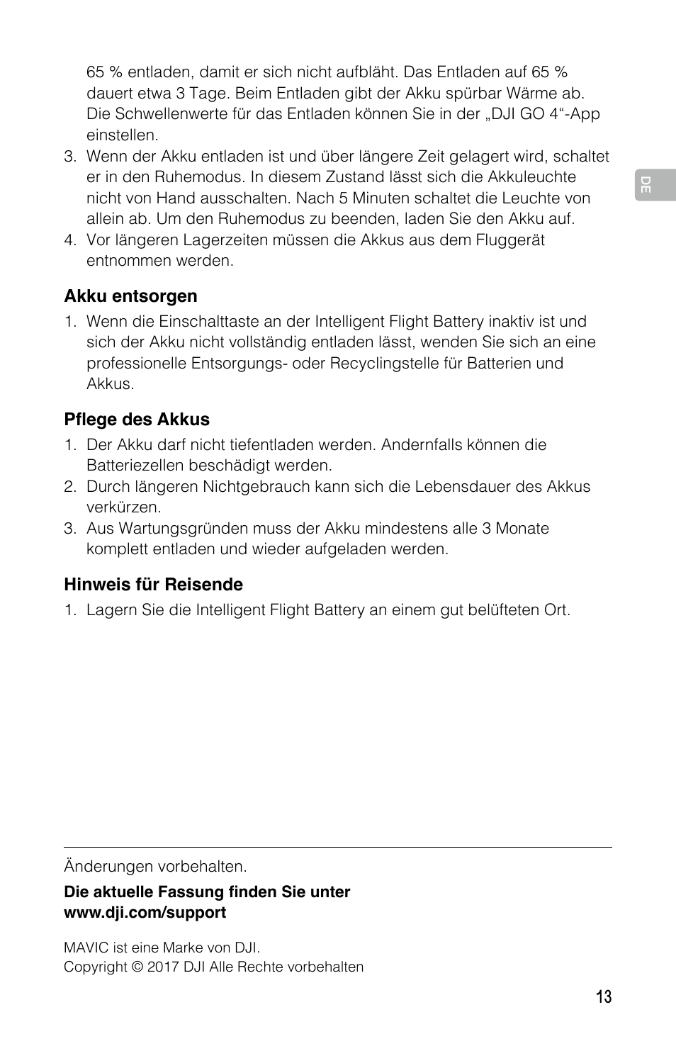 DJI Mavic Pro User Manual | Page 12 / 44