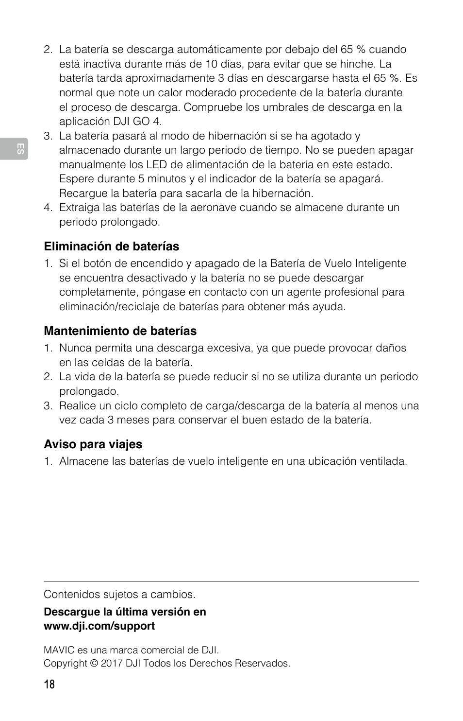 DJI Mavic Pro User Manual | Page 17 / 44