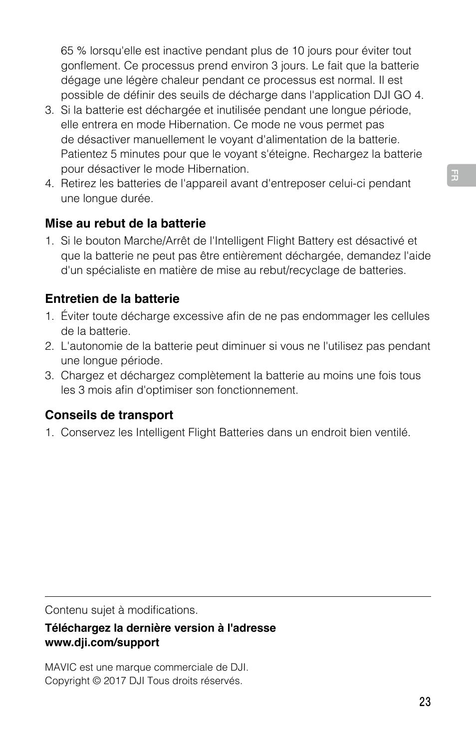 DJI Mavic Pro User Manual | Page 22 / 44