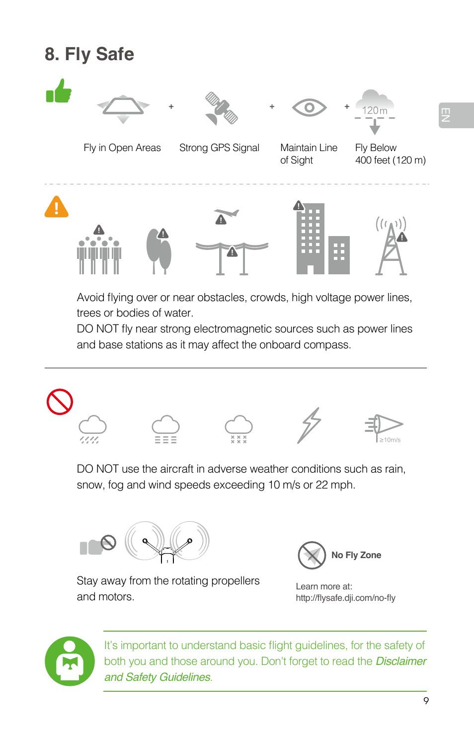Fly safe | DJI Mavic Pro User Manual | Page 11 / 84