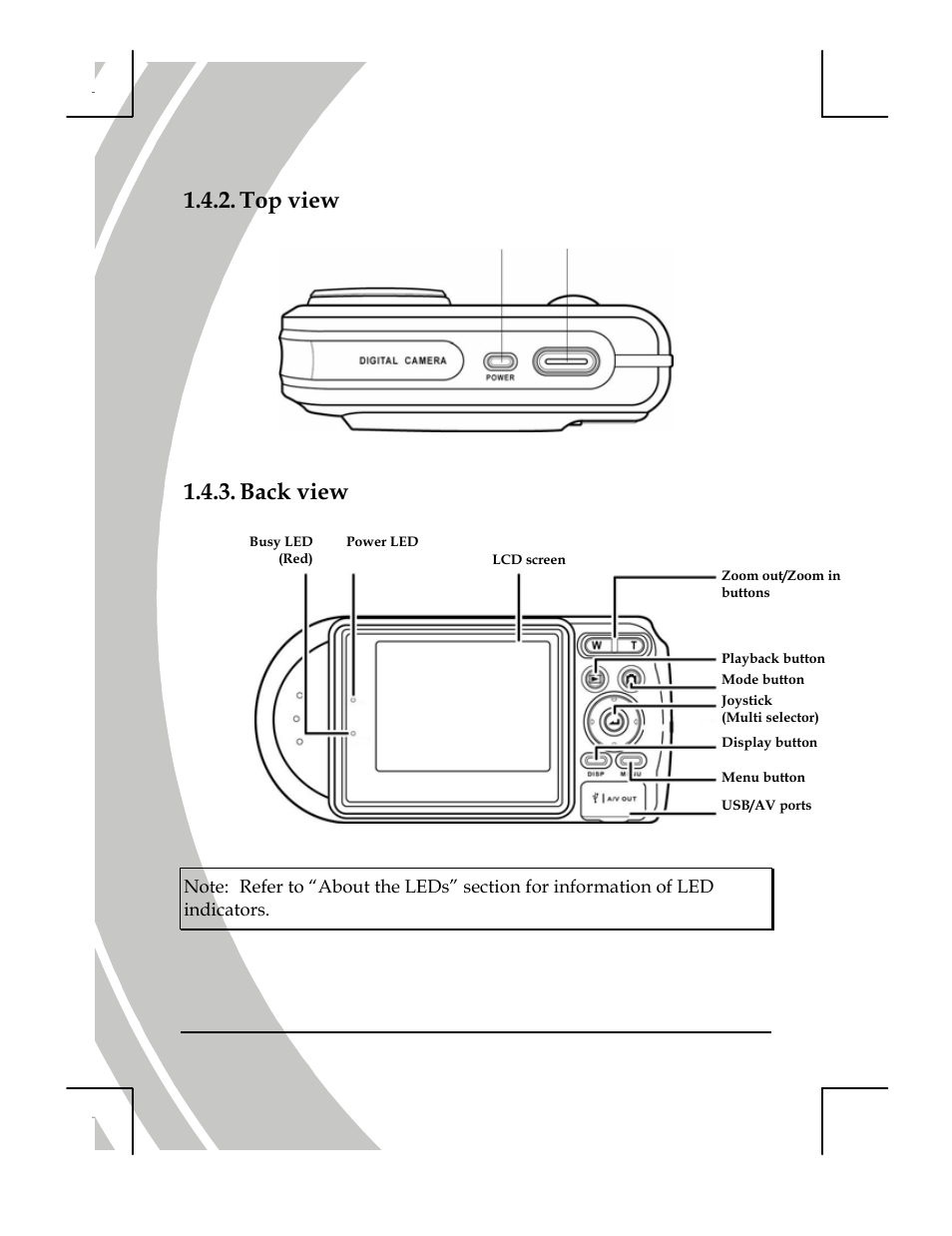 Top view, Back view | DXG Technology DXG-518 User Manual | Page 12 / 54