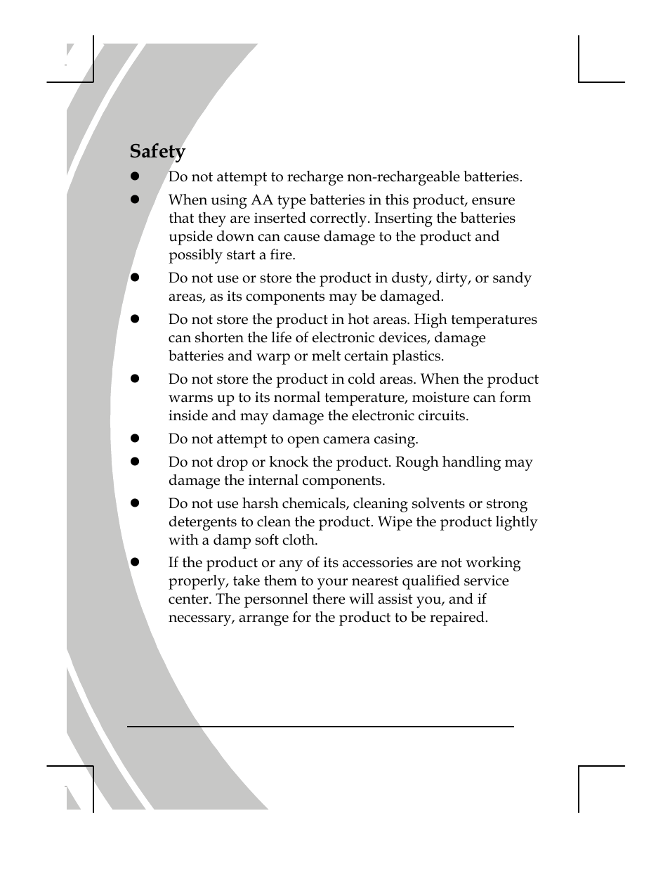 Safety | DXG Technology DXG-518 User Manual | Page 4 / 54