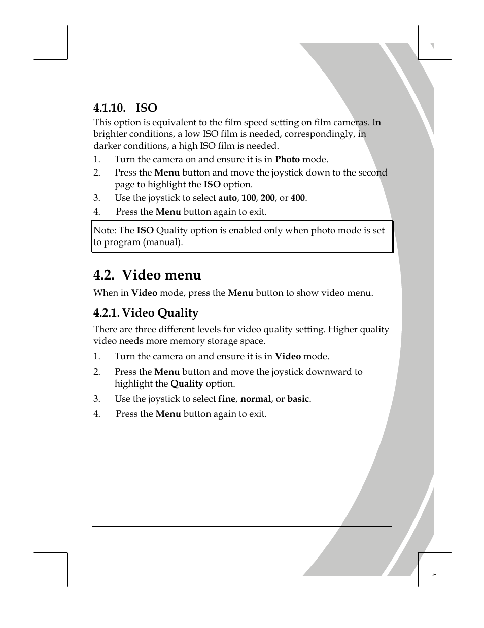 Video menu, Video quality | DXG Technology DXG-518 User Manual | Page 41 / 54