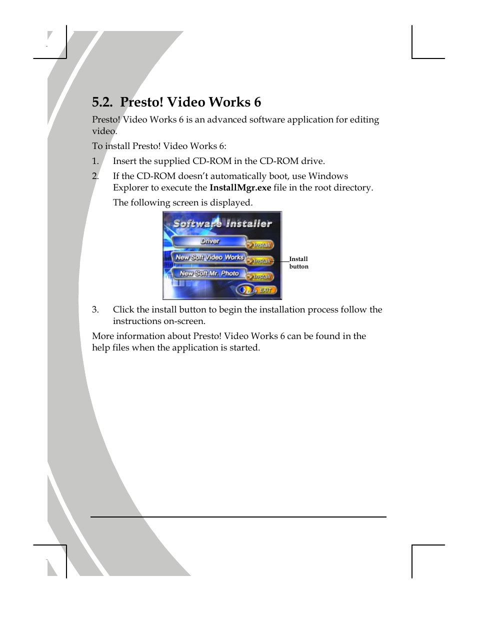 Presto! video works 6 | DXG Technology DXG-518 User Manual | Page 50 / 54