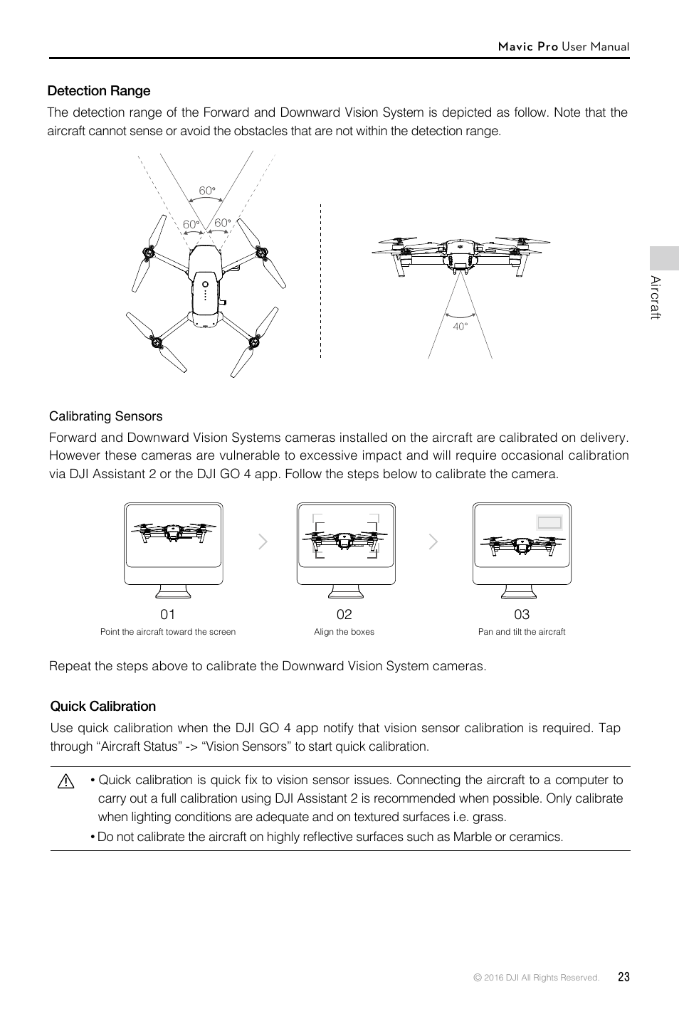 DJI Mavic Pro User Manual | Page 23 / 60