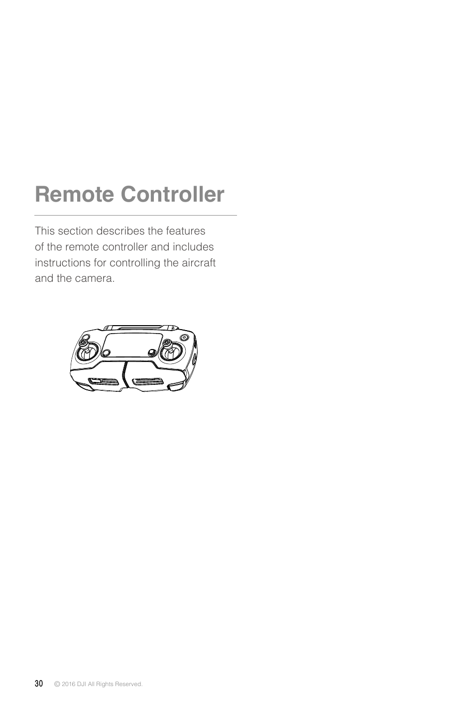 Remote controller | DJI Mavic Pro User Manual | Page 30 / 60