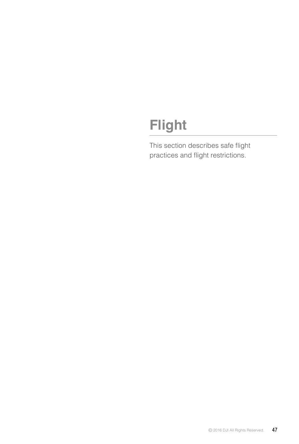 Flight | DJI Mavic Pro User Manual | Page 47 / 60