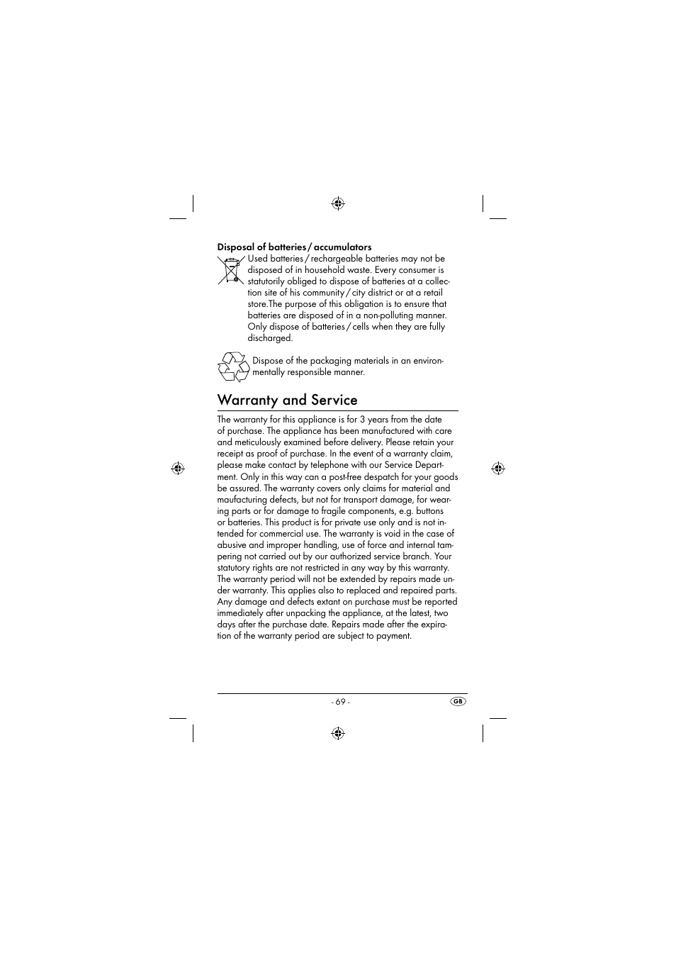 Warranty and service | Dentalux DAZ 2.4 A2 User Manual | Page 72 / 74