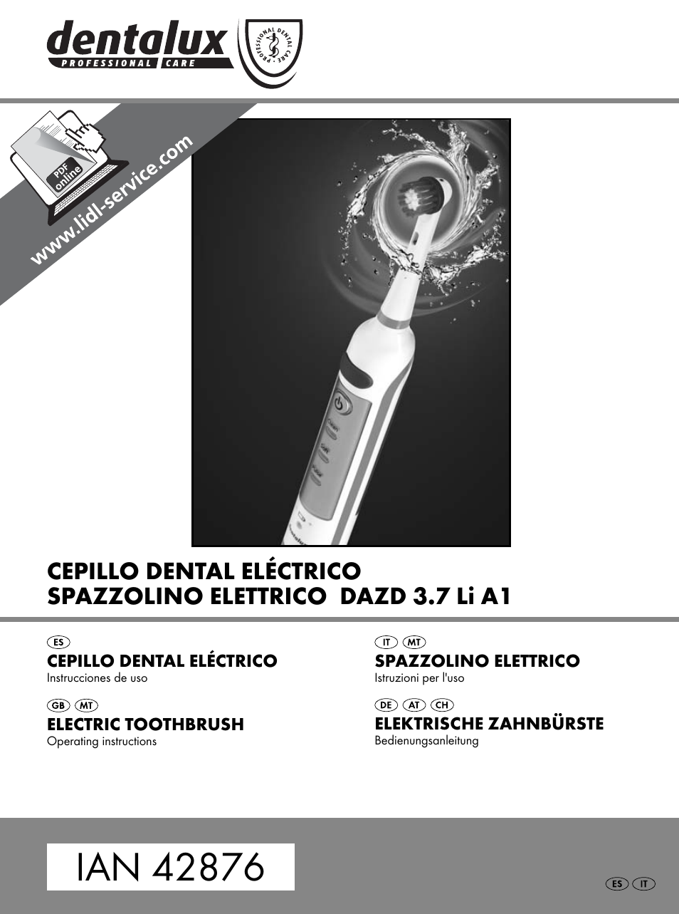 Dentalux DAZD 3.7 Li A1 User Manual | 40 pages