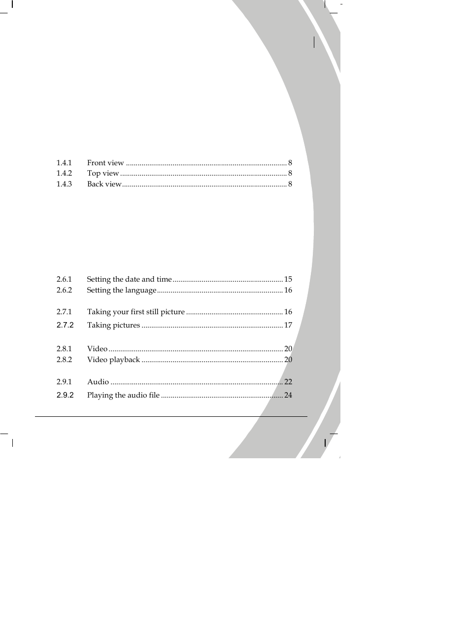 DXG Technology DXG Digital Camera User Manual | Page 3 / 60