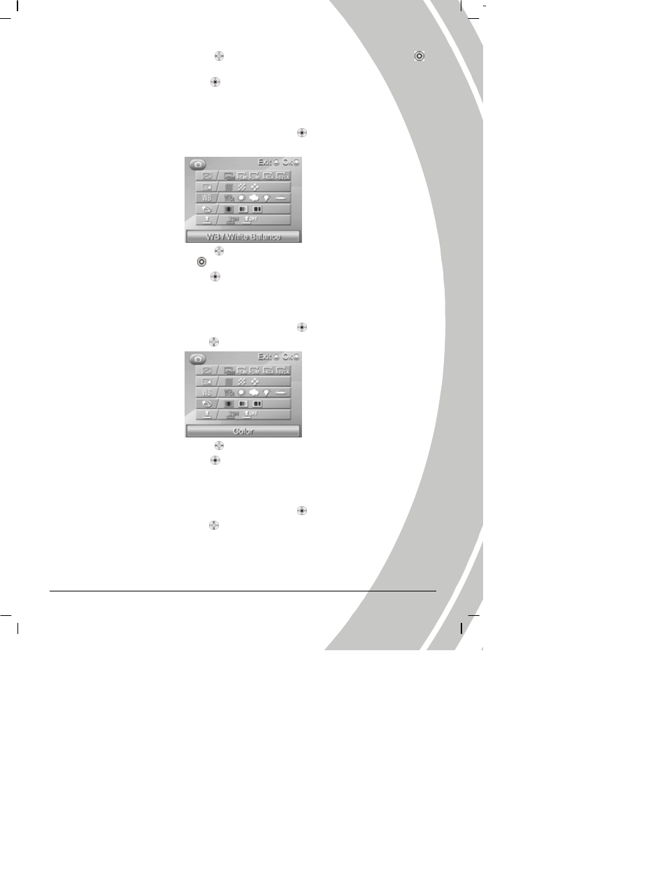 White balance, Color effect, Date stamp | DXG Technology DXG Digital Camera User Manual | Page 31 / 60