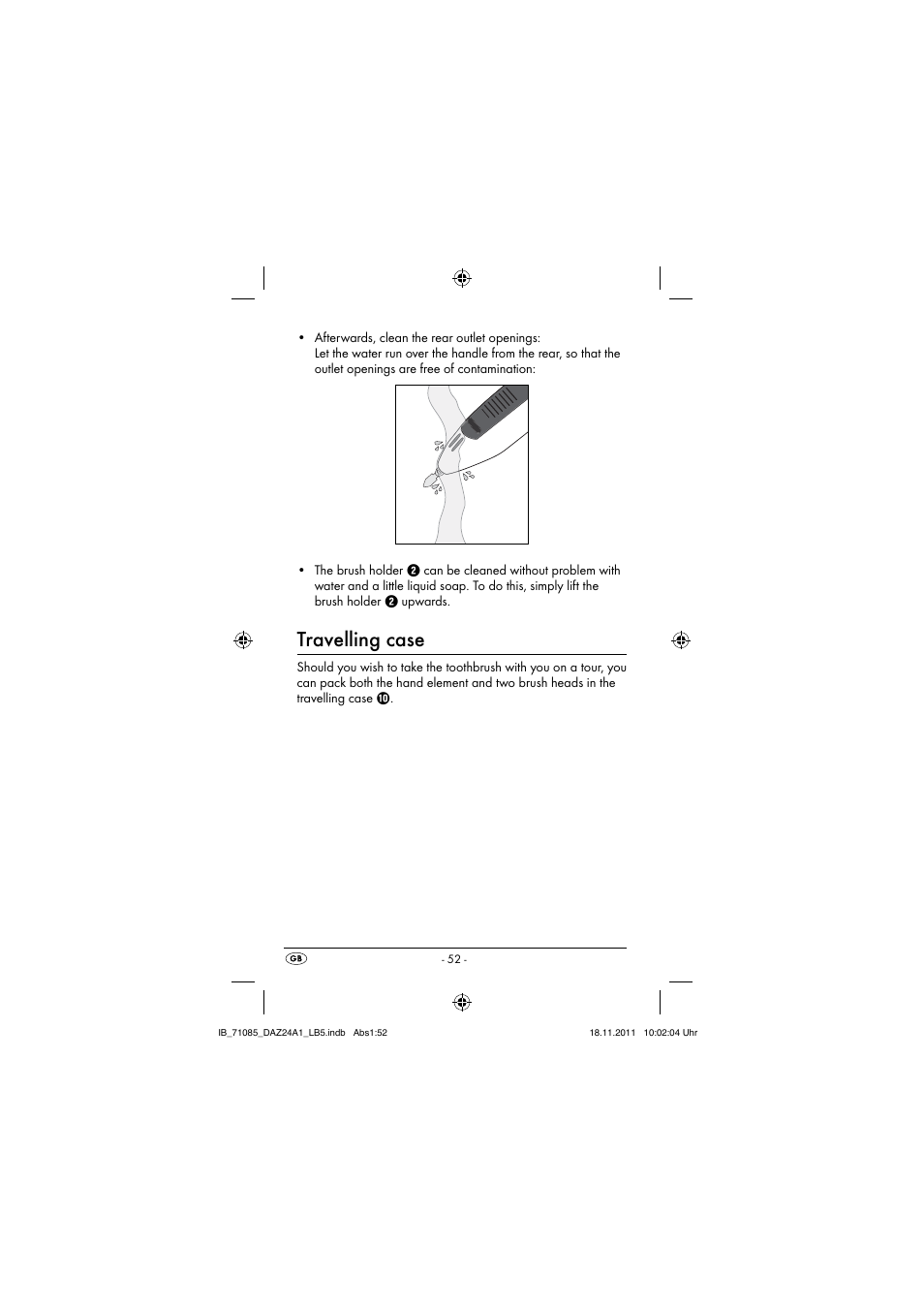 Travelling case | Dentalux DAZ 2.4 A1 User Manual | Page 54 / 76