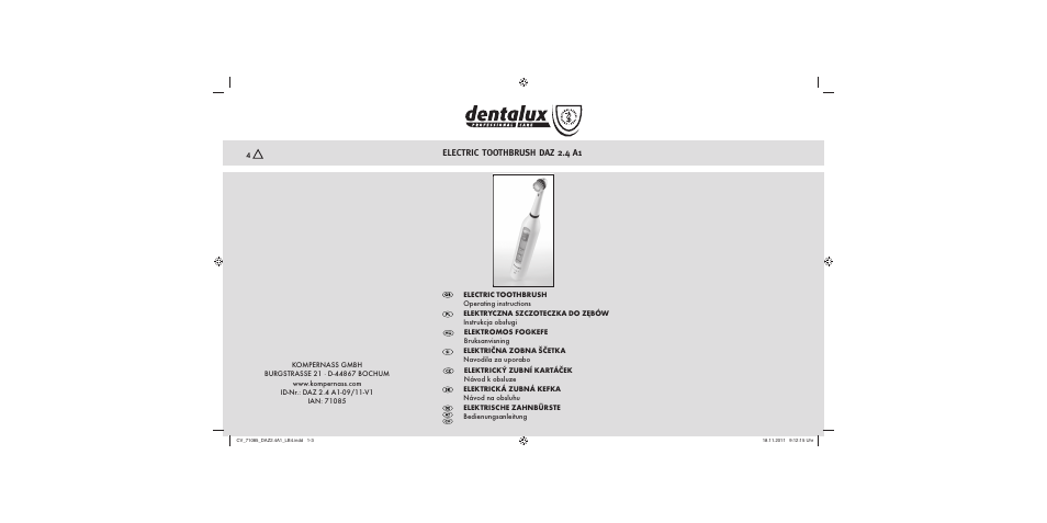 Dentalux DAZ 2.4 A1 User Manual | 106 pages