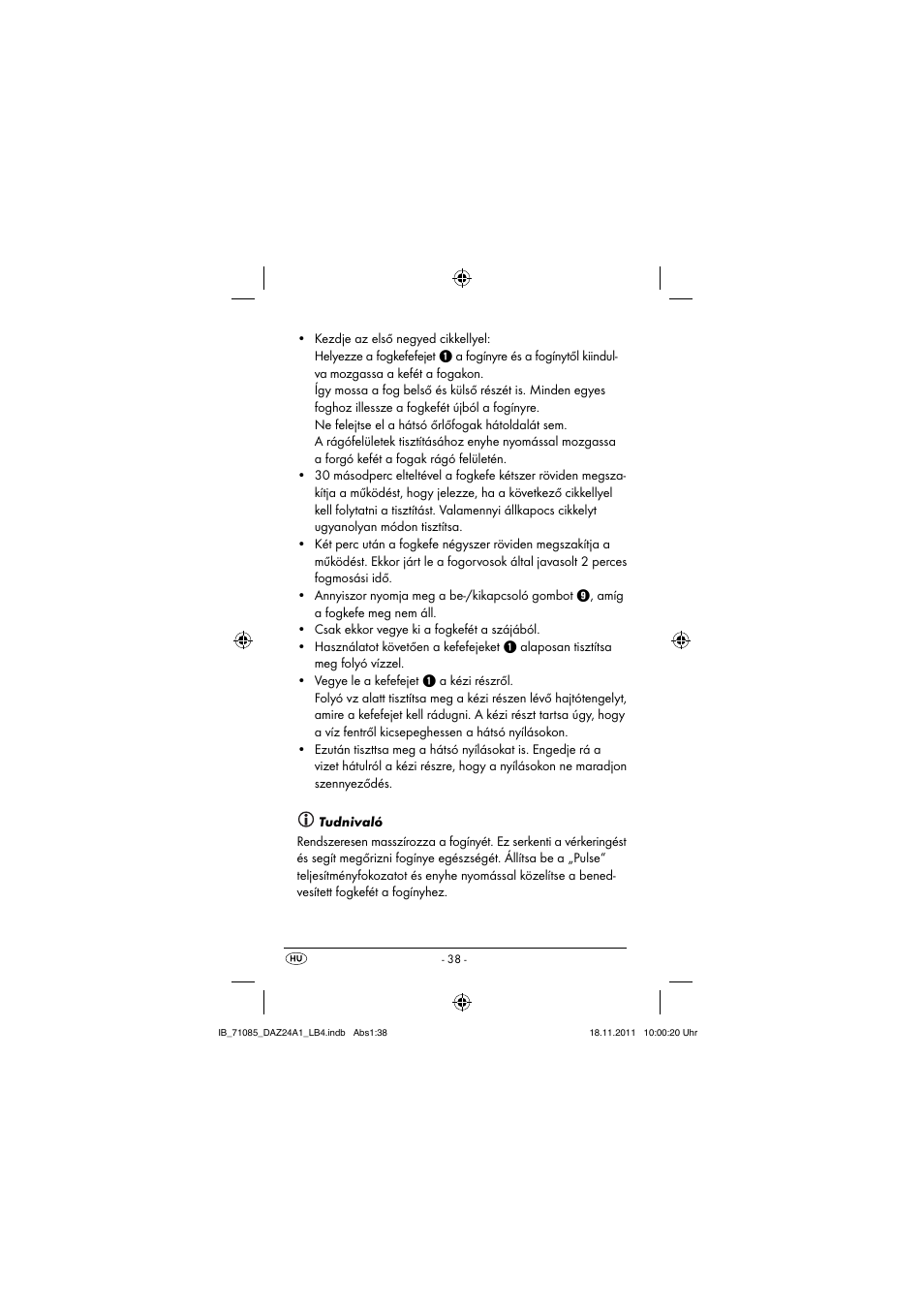 Dentalux DAZ 2.4 A1 User Manual | Page 40 / 106