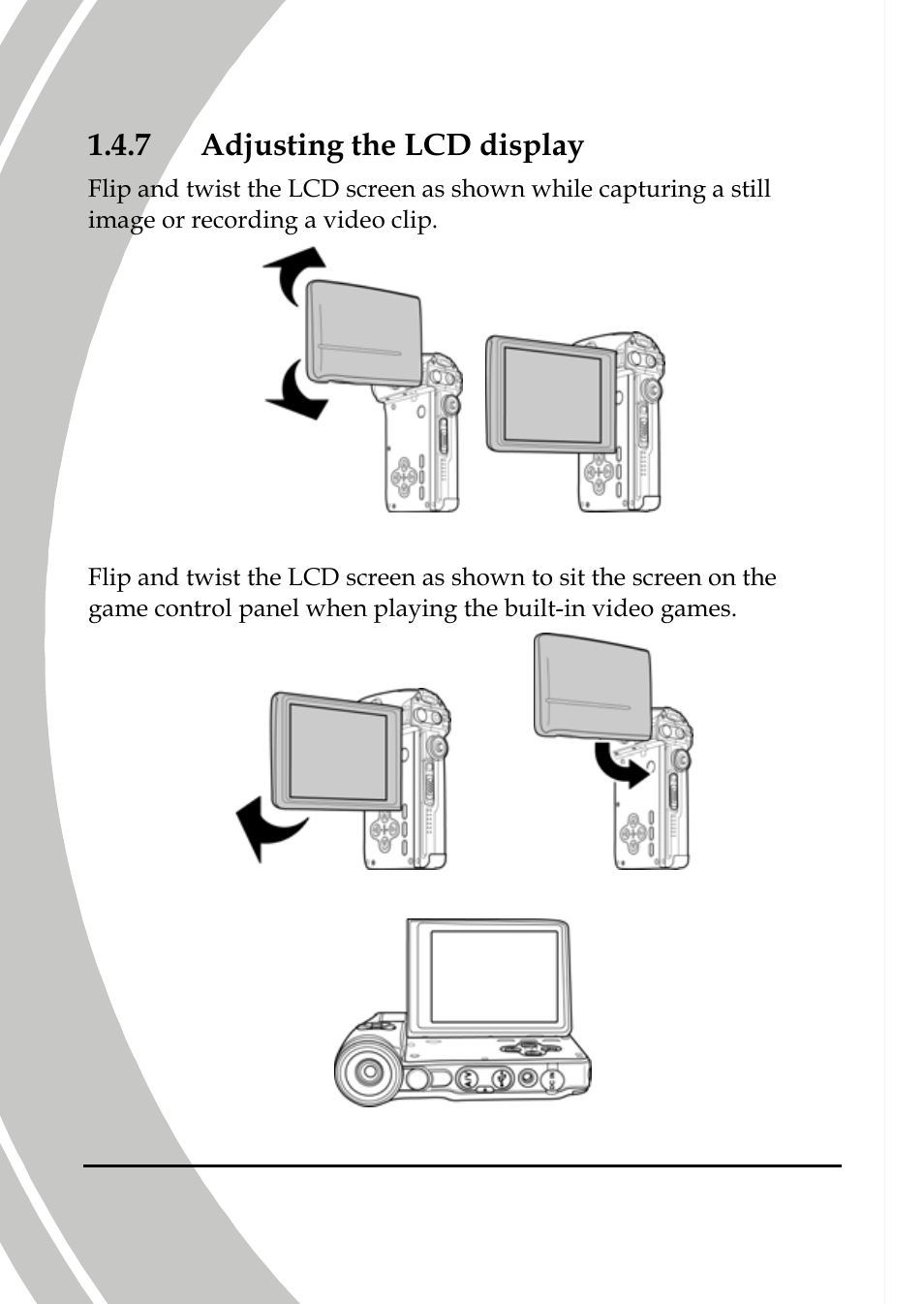 Adjusting the lcd display, 7 adjusting the lcd display | DXG Technology DXG-589V User Manual | Page 16 / 105