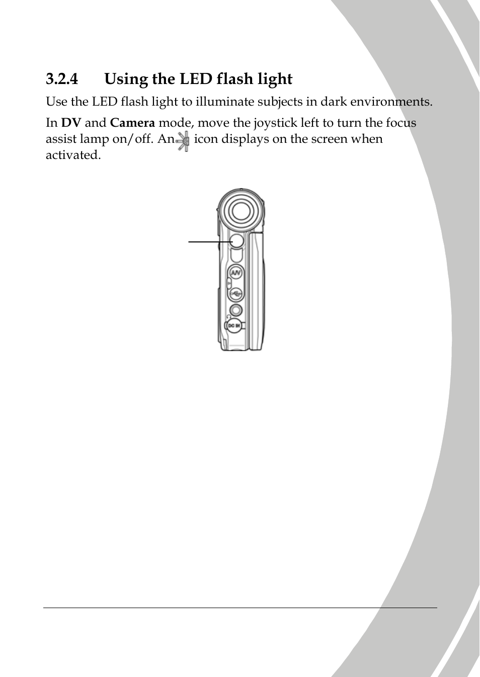 Using the led flash light | DXG Technology DXG-589V User Manual | Page 45 / 105