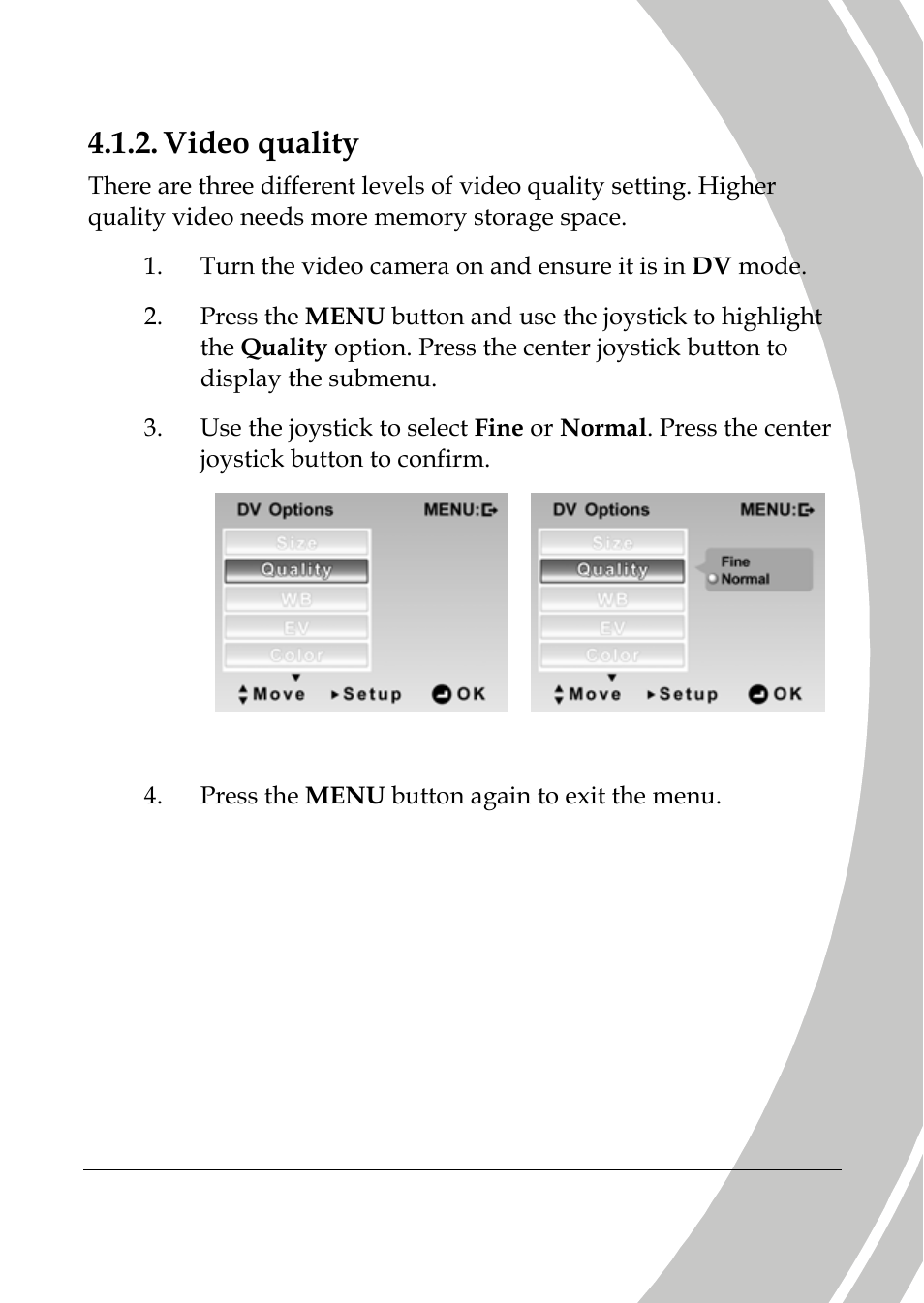 Video quality | DXG Technology DXG-589V User Manual | Page 61 / 105