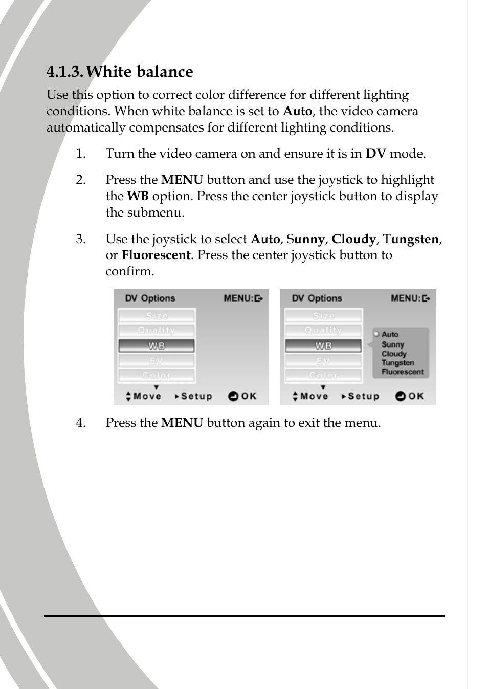 White balance | DXG Technology DXG-589V User Manual | Page 62 / 105