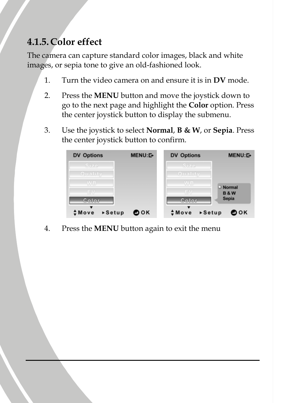 Color effect | DXG Technology DXG-589V User Manual | Page 64 / 105