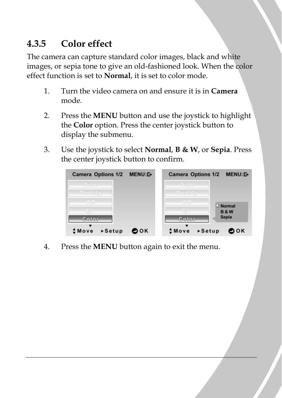 Color effect, 5 color effect | DXG Technology DXG-589V User Manual | Page 71 / 105