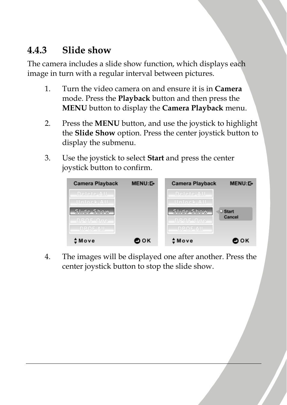 Slide show, 3 slide show | DXG Technology DXG-589V User Manual | Page 77 / 105