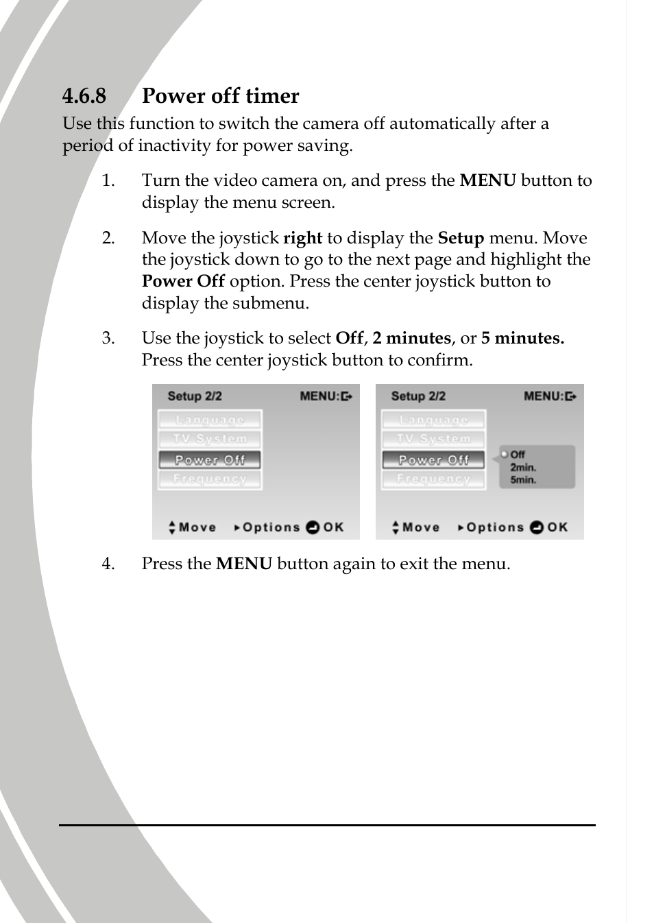 Power off timer, 8 power off timer | DXG Technology DXG-589V User Manual | Page 88 / 105