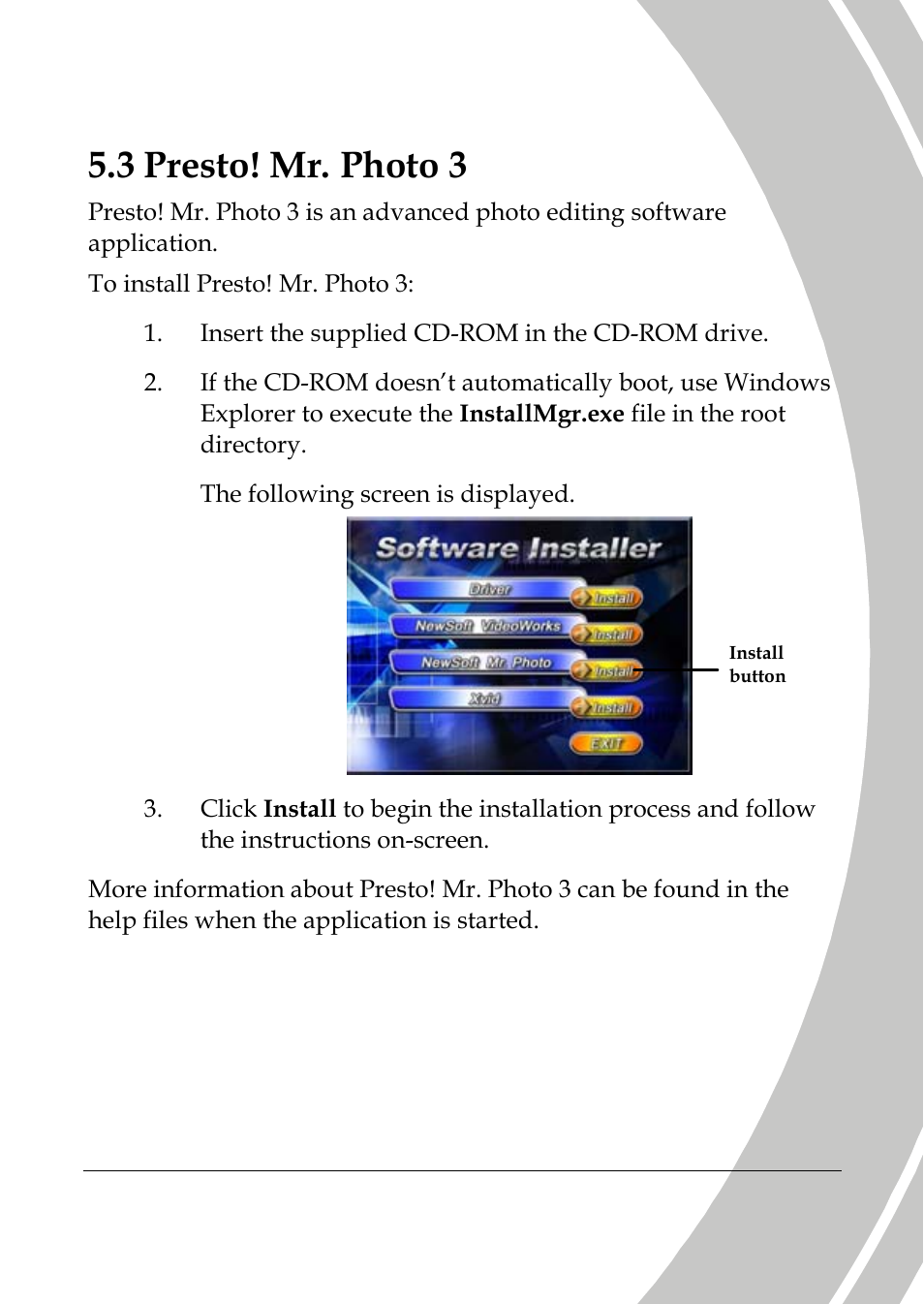 Presto! mr. photo 3, 3 presto! mr. photo 3 | DXG Technology DXG-589V User Manual | Page 93 / 105