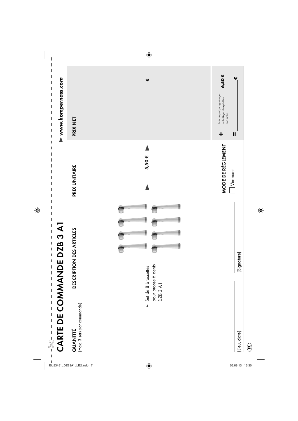 Ca rte de commande dzb 3 a1 | Dentalux DZB 3 A1 User Manual | Page 10 / 24