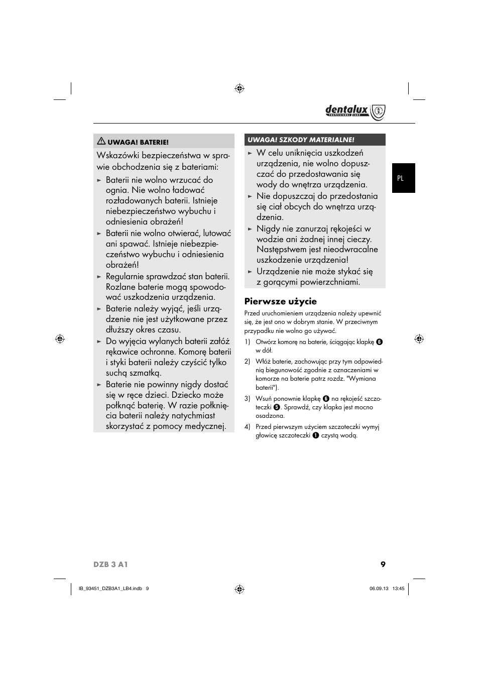 Dentalux DZB 3 A1 User Manual | Page 12 / 40