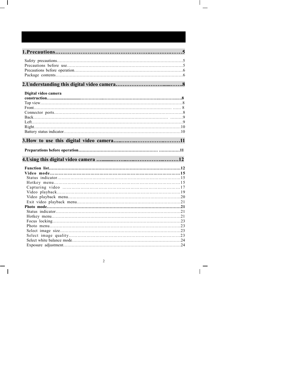 DXG Technology DXG-505V User Manual | Page 3 / 60