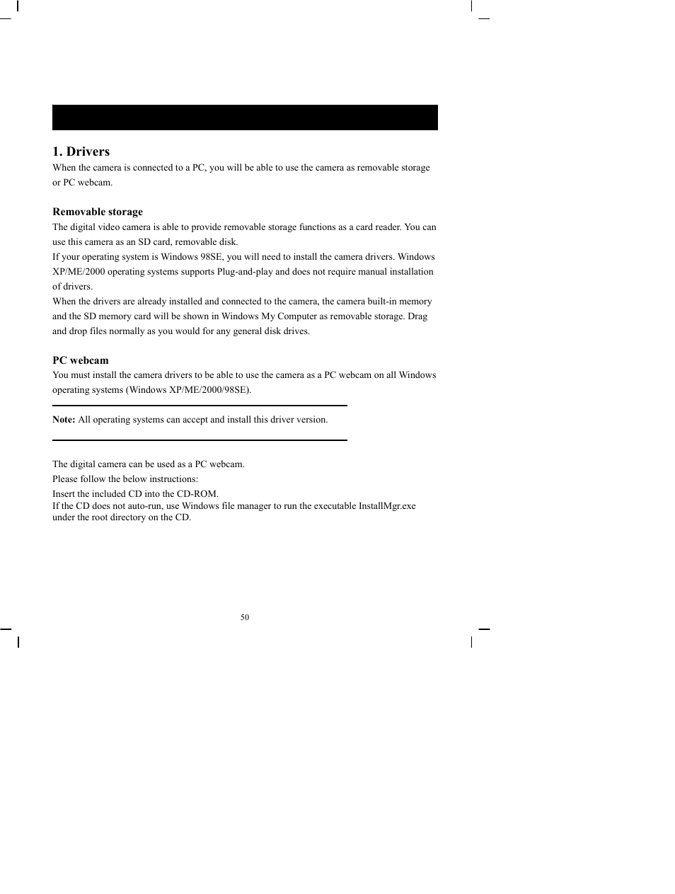Drivers and software applications | DXG Technology DXG-505V User Manual | Page 51 / 60